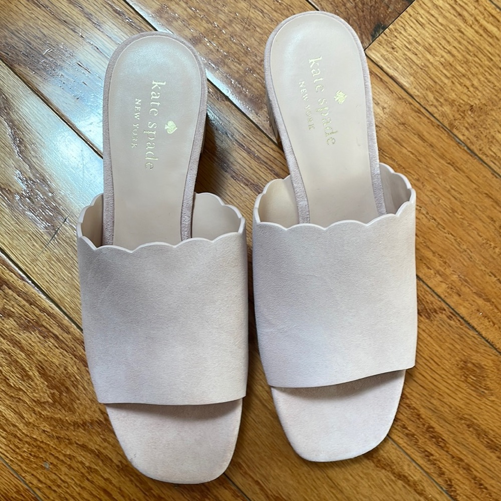 Kate Spade mule sandals (new) size 8 in Blush Pink